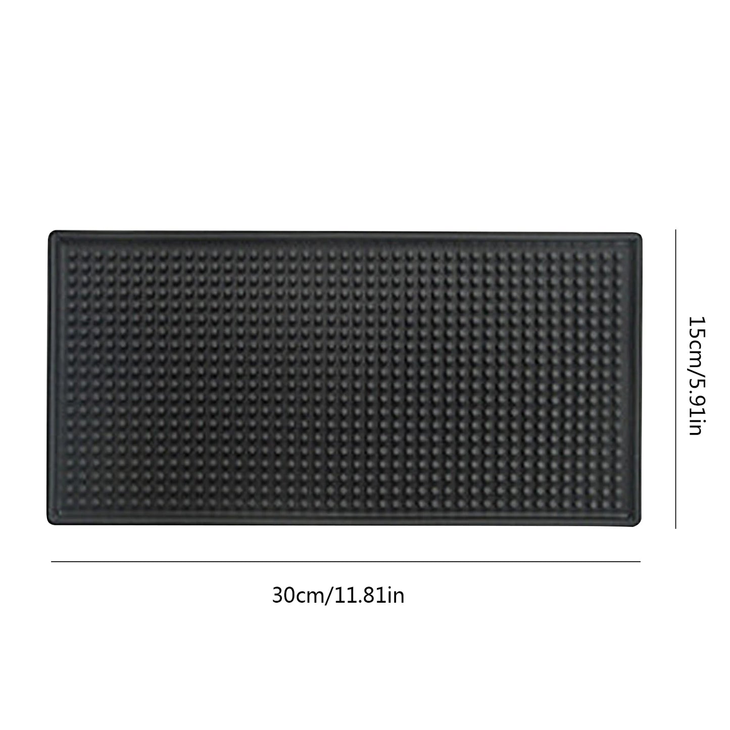 Bar Mat Rubber Coffee Bar Mats Anti-slip PVC Cup Mat Waterproof Heat Resistant Drain Mat for Bar Cafe Barista Cocktail Bartender