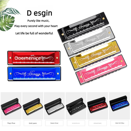 IRIN C10 Pro Harmonica Education System C Key Harmonica Woodwind Instrument Suitable for Beginners Teaching Playing Gift