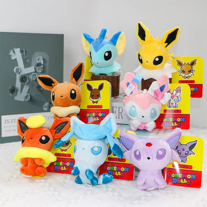 Eevee Umbreon Sylveon Espeon Vaporeon Plush Toys Sylveon Keychain Gengar Duskull Haunter Flareon Stuffed Peluche Doll Gifts Kids
