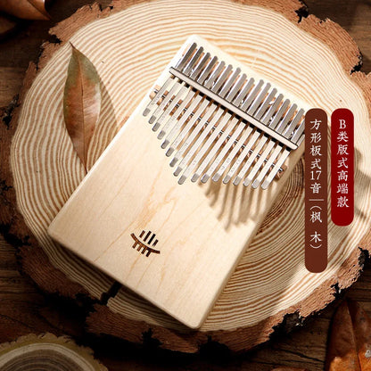 Hluru Professional Kalimba 17 Key Thumb Piano High-quality Kalimba 17 Key Finger Piano Beginners Portable Music Instrument