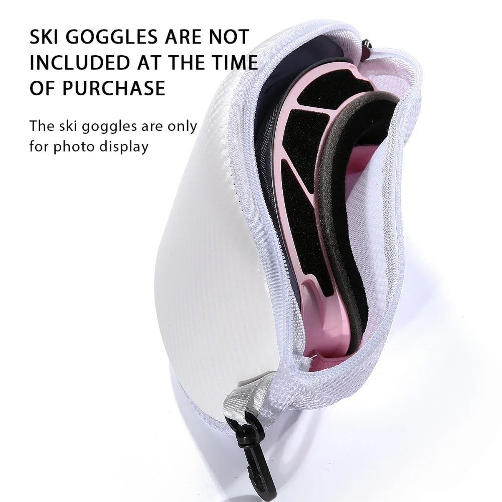 High Quality Ski Snow Goggle Protector Case (Without Glasses) Skiing Snowboard Glasses Eyewear Box Zipper Hard Case Bag