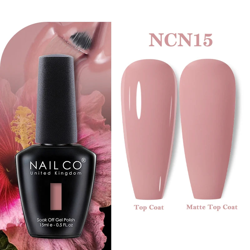 NAILCO 131Colors Vernis Semi Permanent UV Varnish Gel Nail Polish Nails Art Gel Manicure TOP BASE Varnish Hybrid