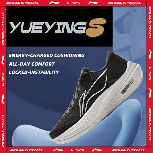 Li-Ning Men YUEYING 5 Cushion Running Shoes TEMPO BOUNSE Reflective Breathable LiNing Wearable Sneakers ARHV015
