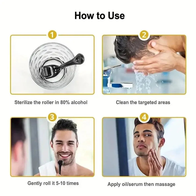 Clearance_Microneedle Derma Roller With Needles Amazing Microneedling Tool For Skin Facial Beauty Hair Beard Scalp Women And Men