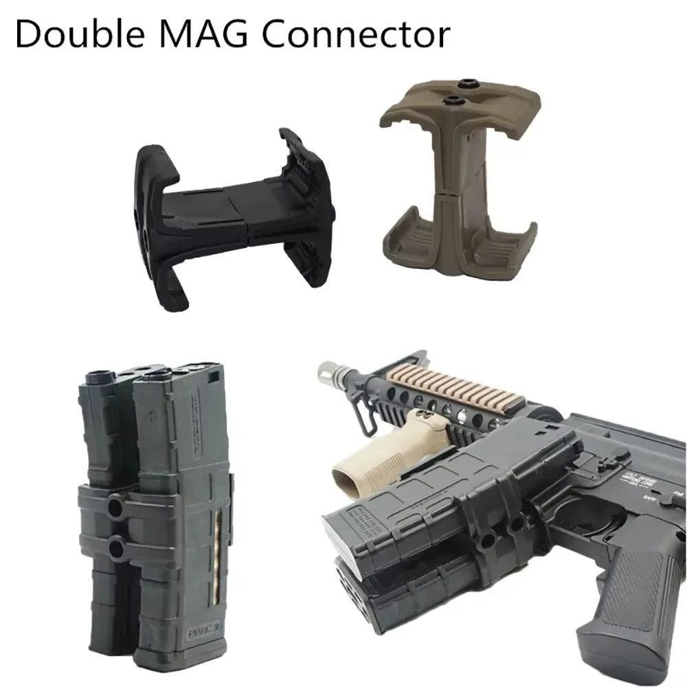 DEZITION Tactical Rifle Gun Mag Parallel Connector For M4 AR-15 Double Magazine Coupler Connector Clip Hunting Accessories