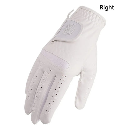 1 Pc Men's Golf Gloves Left Right Hand Women Soft Ultra-fiber Cloth Breathable Wear-resistant Golf Gloves Sports Gloves