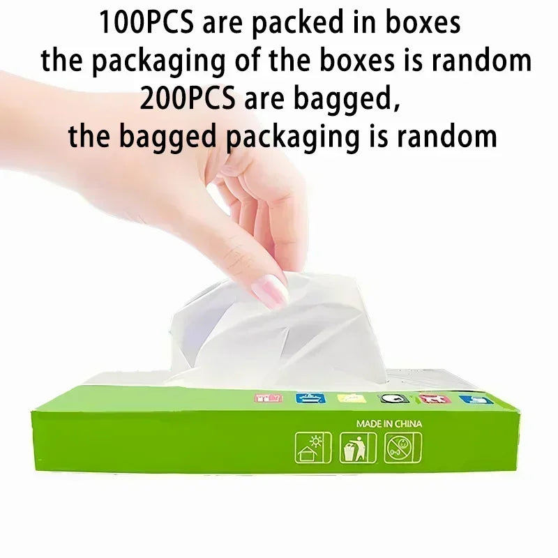 100PCS/BOX Latex Free Gloves TPE Disposable Gloves Transparent Non-Slip Acid Work Safety Food Grade Household Cleaning Gloves