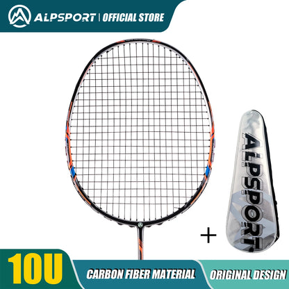 ALP GJ 10U Ultralight 52g T800 Bow And Arrow Badminton Racket Authentic Tensile Force 13kg Outdoor Sports Carbon Fiber Titanium
