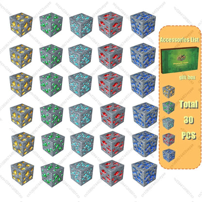 Magnetische Bausteine ​​Mine World Magnetwürfel-Set für Jungen und Mädchen, Kinder ab 3 Jahren, DIY-Modell, Kinder, STEM, sensorisches Spielzeug, Geschenk 