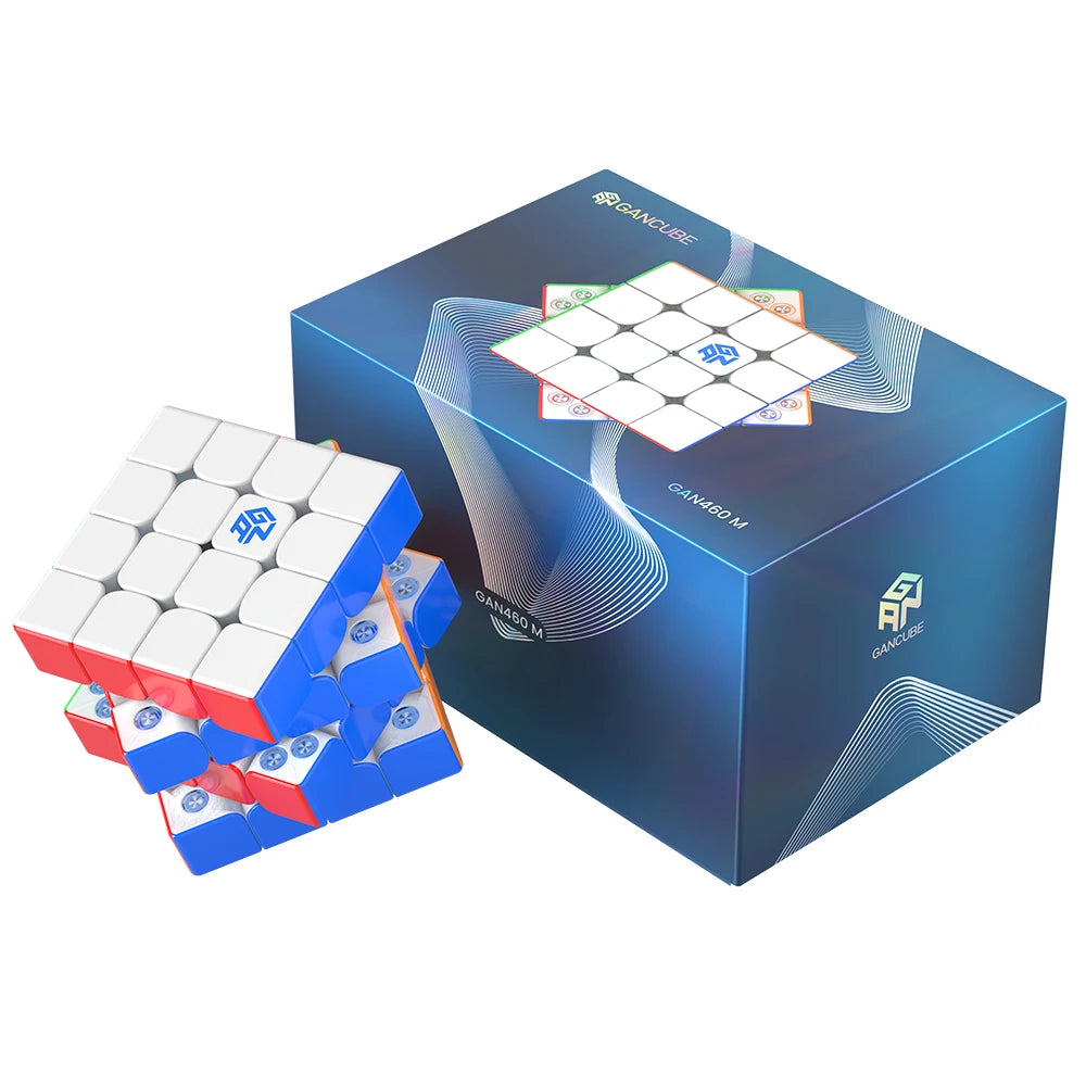 GAN 460 M 4x4 Magnetic Magic Cube GAN 460M Speed Cube GAN460 M Puzzle Cube 4x4x4 GAN 460 Fidget Toys for Anxiety