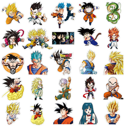 10/30/50pcs Classic Japan Anime Dragon Ball Stickers Kids Decals Toy DIY Laptop Water Bottle Phone Cool Cartoon Son Goku Sticker
