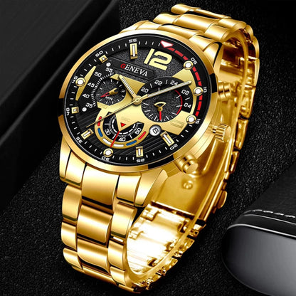 Men Business Watches Fashion Steel Band Male's Quartz Watch Relogio Masculino Reloj Hombre