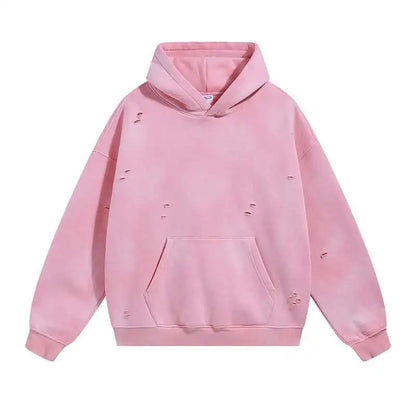 IEFB Spring New Trendy Sets Washed Sweatshirt Sweatpants Splash-ink Spray Dye Velvet Hoodies Autumn Male Wear Menwear 9W125