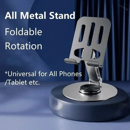720 Rotate Aluminum Alloy Tablet Holders for iPad Adjustable Folding Lazy Desktop Live Portable Mobile Phone Stands Mount