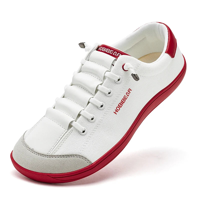 HOBIBEAR Womens Mens Barefoot Shoes | Zero Drop | Wide Toe Casual Canvas Sneakers Minimalist Walking Shoes