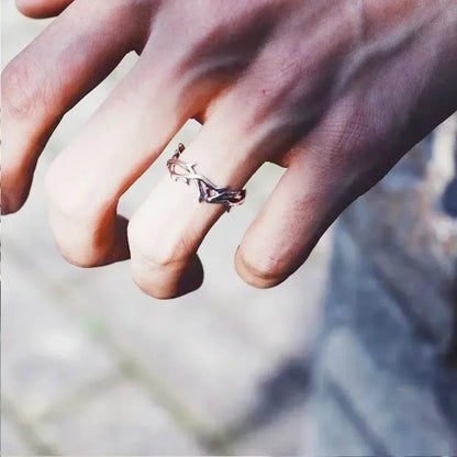 Punk Classic Split Rings Stainless Steel Simple Adjustable Rings for Women Men Couples Jewelry Accessories