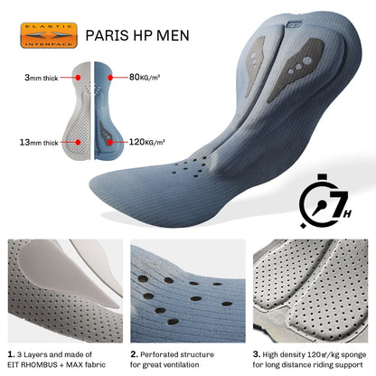 RION Cycling Shorts Men Ciclismo Masculina Bib Shorts Elastic Interface Cushion Long Distance MTB Padded Shorts Tights Slim Fit