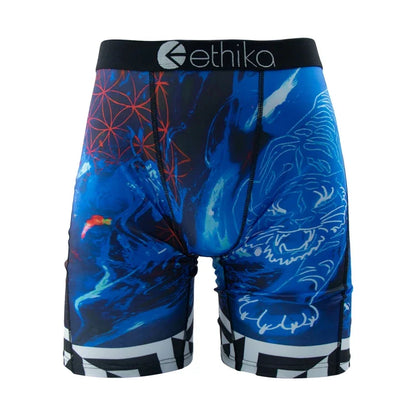 ETHIKA 1Pcs Men Underwear Sexy Boxershorts Breathable Mens Trunks Plus Size S-3XL Man Swimming Underpants Men's Panties Boxers