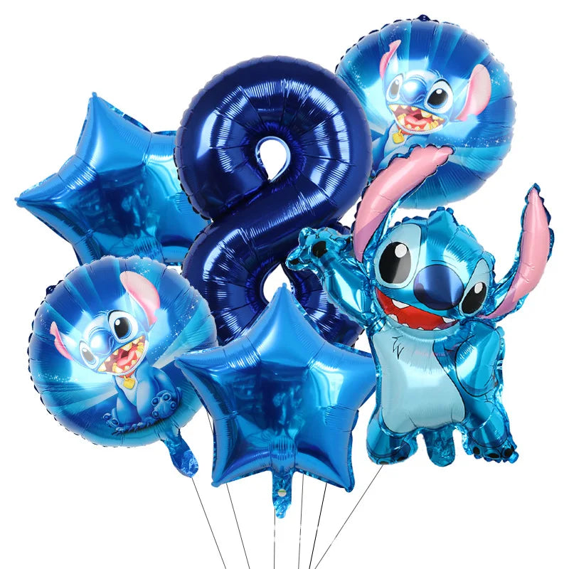 Disney Stitch Birthday Party Balloons Lilo & Stitch Balloon Sets Baby Shower for Kids Birthday Party Decorations Supplies Gifts
