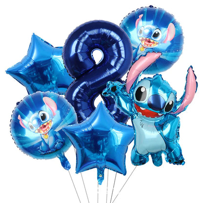 Disney Stitch Birthday Party Balloons Lilo & Stitch Balloon Sets Baby Shower for Kids Birthday Party Decorations Supplies Gifts