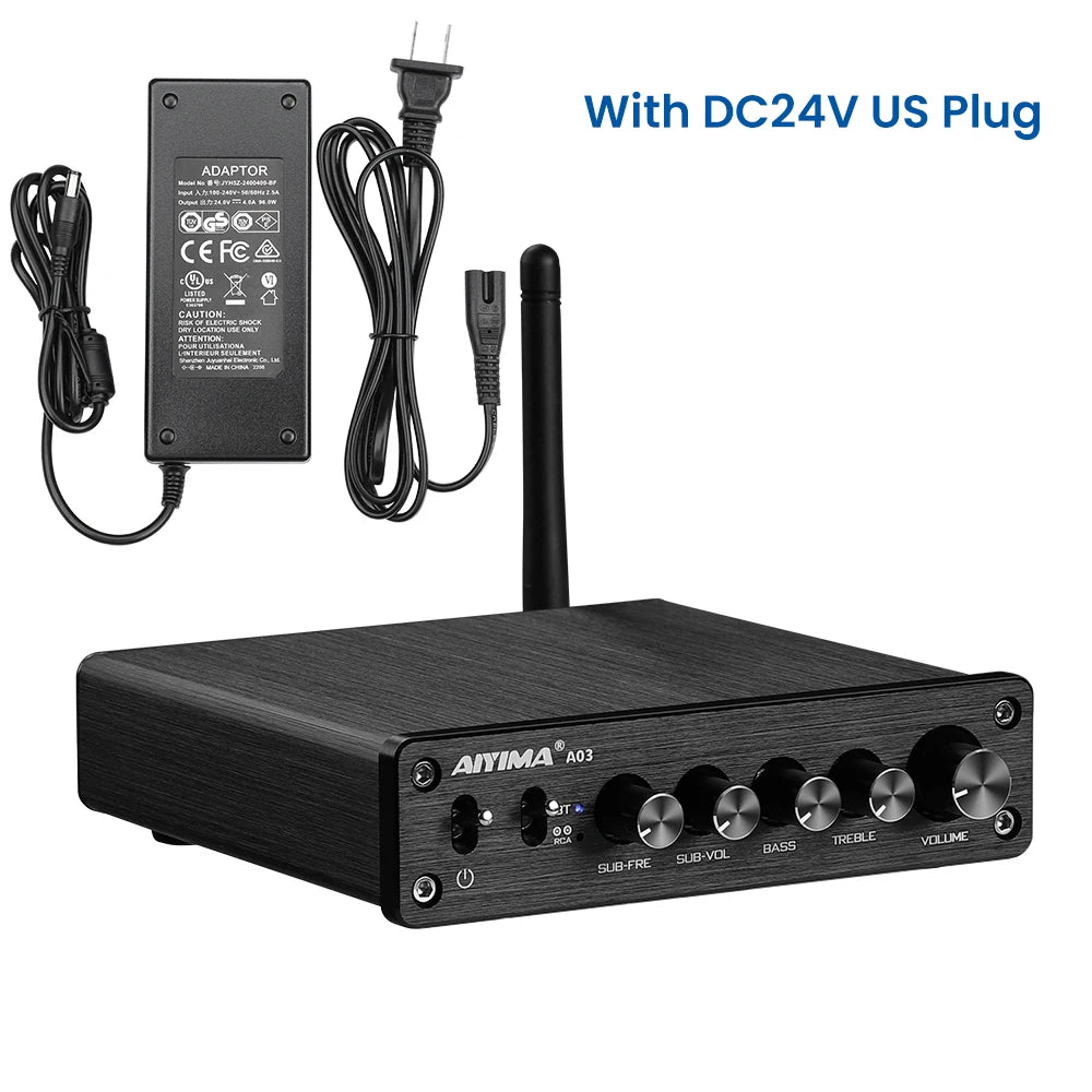 AIYIMA TPA3116 Subwoofer Bluetooth Verstärker HiFi TPA3116D2 2,1 Digitale Audio Power Verstärker 50Wx2 + 100W Sound Amplificador A03 