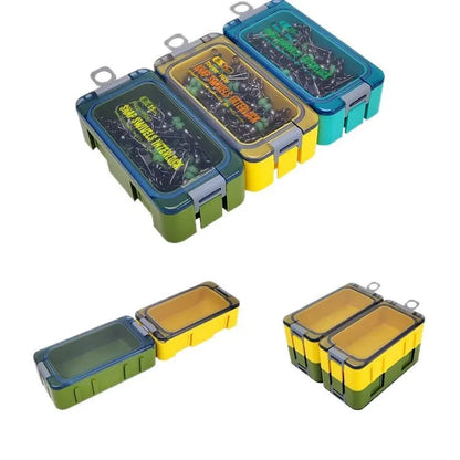 8 # 10 # Luyamu Shrimp Fishing Group Luminous Ball Bearing Rolling and Rotating Solid Ring Buckle Set Pin Set Fishing Connector