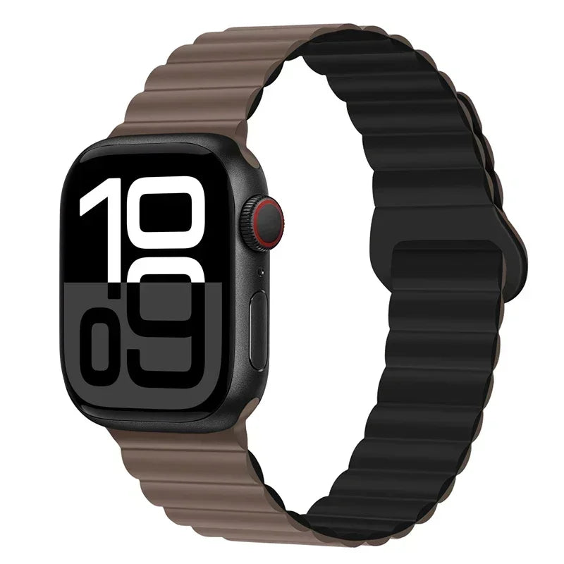 Magnetic Strap For Apple Watch Bands 46mm 42mm 49mm 45mm 44mm 41mm Silicone Sport Bracelet iWatch Series ultra 10 9 8 7 6 5 SE