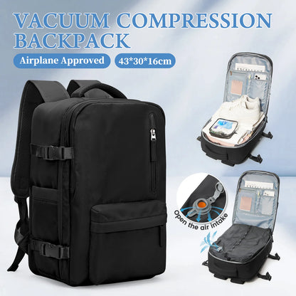 Vacuum Compression Travel Backpack - Large Capacity Foldable Hiking Bag Lightweight Laptop Bag,Essential Outdoor Travel Backpack