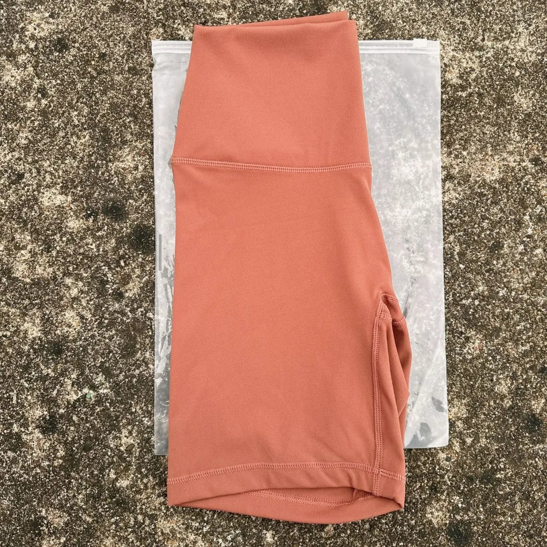 Solid Color Cycling Women Sport Yoga Short leggings Compression Support Sweat-Wickin Comprehensive Training Jog Internal Pocket