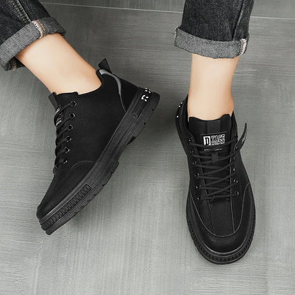 Men's casual shoes four seasons new soft-sole non-slip outdoor work shoes flat shoes fashion comfort youth Joker walking shoes