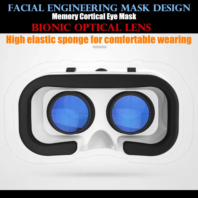 G05 MINI VR Glasses IMAX 3D Movies Virtual Reality Glasses Google Cardboard Box VR Helmet for 4.5-6" Phone,Support Game Joystick