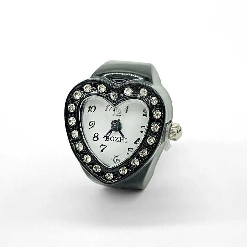 Temperament Women Love Lovers Finger Watch Small Cute Small Dial Flash Diamond Fashion Watch