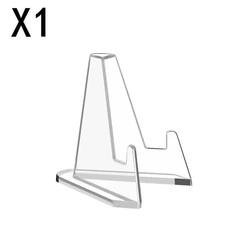 30-1PCS Triangular Card Display Stand Mini Acrylic Idol Photo Picture Holder Stands for Coin Sports Trading Cards Display Racks