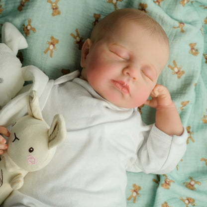 JOYORA Full Body Closed Eye Doll Newborn Baby Doll Lifelike Birthday Gift Children's Toy Christmas Gift Art Collection Doll