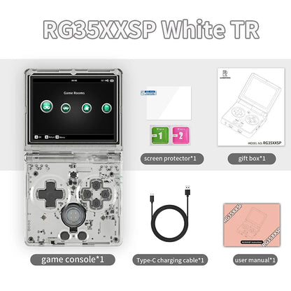 ANBERNIC RG35XXSP Flip Handheld Game Console 3.5'' IPS Screen Linux 64bit WiFi Bluetooth Retro Video Gaming Console 64G 5K Games