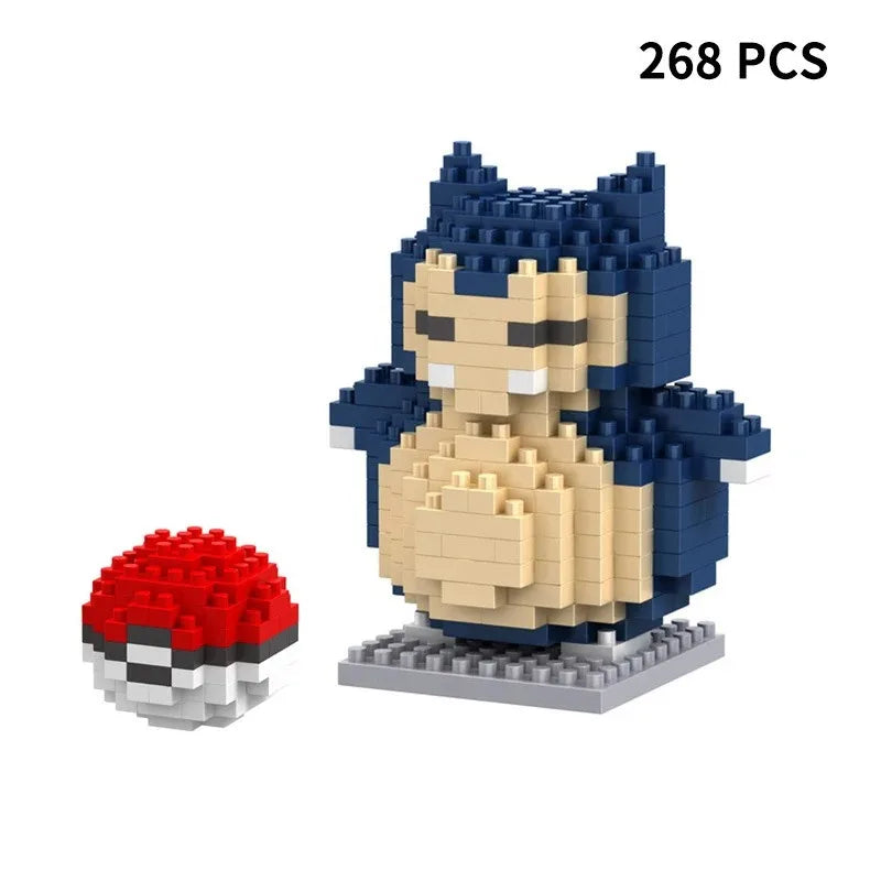Building Blocks Assembly Anime Picachu Charizard Doll Blastoise Bulbasaur Gengar Bricks Figures Toy for Kid Gift hot