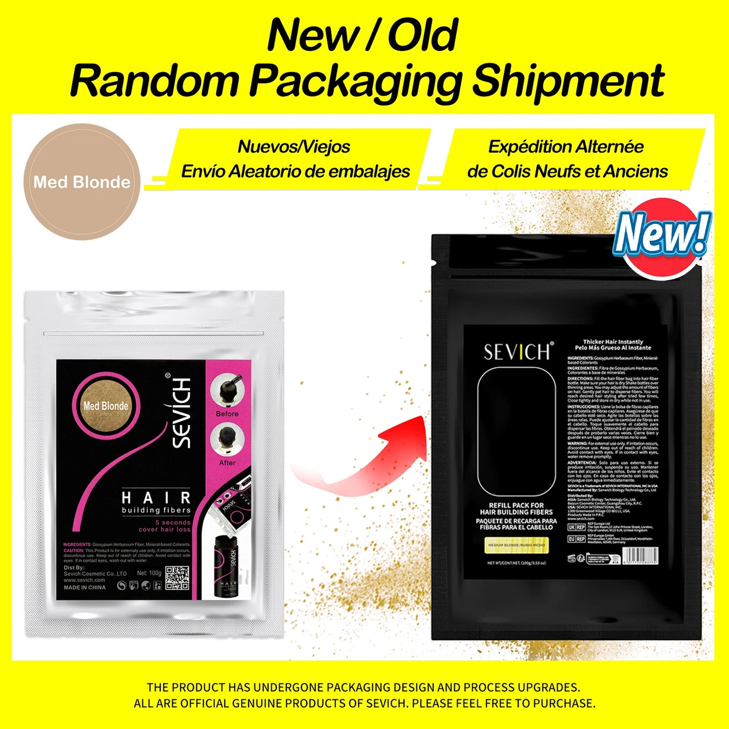 SEVICH Hair Fiber 100g Keratin Hair Fiber Thickening powder Hair Building Fiber Spray Instant Regrowth Powder Hair Loss Conceale