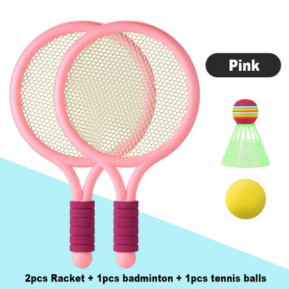 Racket Tennis for Children Outdoor Sports Badminton Racket Kindergarten Toy Set for 3-12years Old Badminton Sets