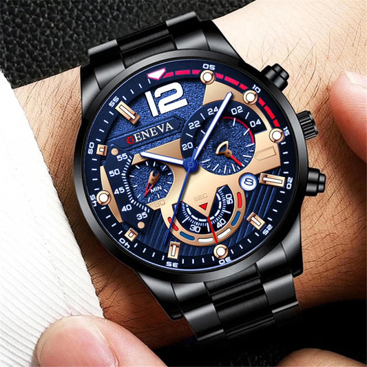 Men Business Watches Fashion Steel Band Male's Quartz Watch Relogio Masculino Reloj Hombre