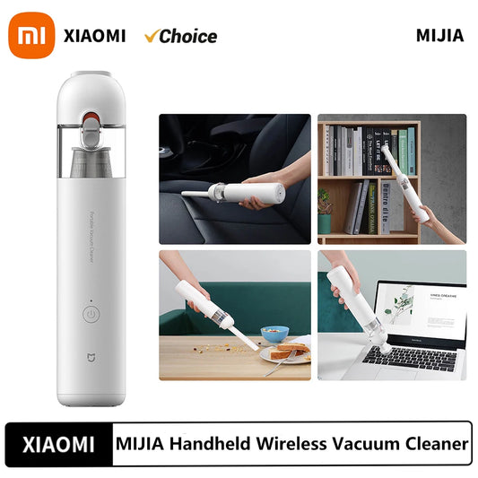Original XIAOMI MIJIA Portable Handheld Vacuum Cleaner For Home Car Mini Wireless Dust Catcher Collector 13000PA Cyclone Suction