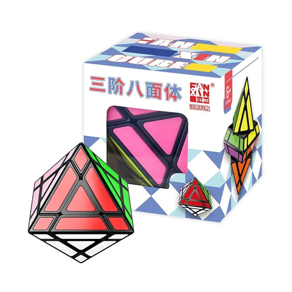 New FanXin Fun FTO Rotating Octahedron 3x3 Hexagonal Prism Special-Shaped Magic Cube Speed Fidget Cubo Magico Puzzle Toys Gifts