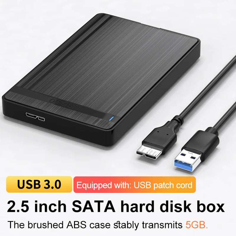 SATA to USB3.0/Typec HDD Enclosure Mobile Hard Drive Cases for SSD External Storage HDD Box With USB3.0/2.0 Cable ABS