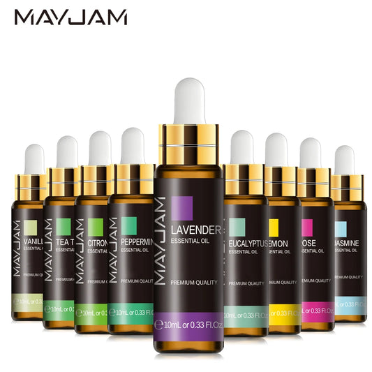 10ML Lavender Essential Oil Massage Skin Care Diffuser Patchouli Frankincense Bergamot Cedarwood Sandalwood Tea Tree Aroma Oil