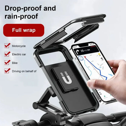 Universal Waterproof 360?? Swivel Phone Mount for Motorcycle/Bike Adjustable GPS Holder for Cellphones & Navigation Apps