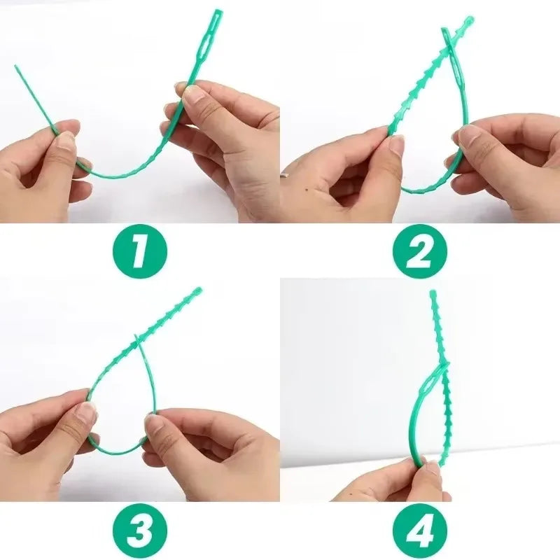 Adjustable Plastic Plant Cable Ties Reusable Self-locking Ties Garden Plant Vine Supports Cable Ties Stem Tomato Clip Fastener