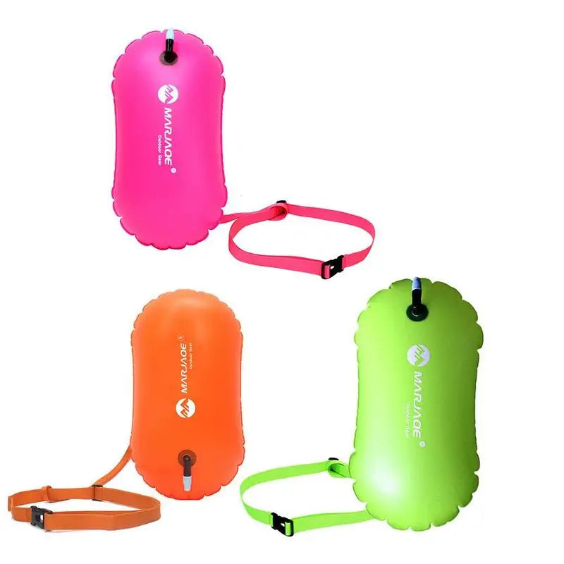 PVC inflatable Swimming Buoy Safety Buoy Tow Float Waterproof Air Bag With Waist Belt For rafting Outdoor Swimming Safety Suppli