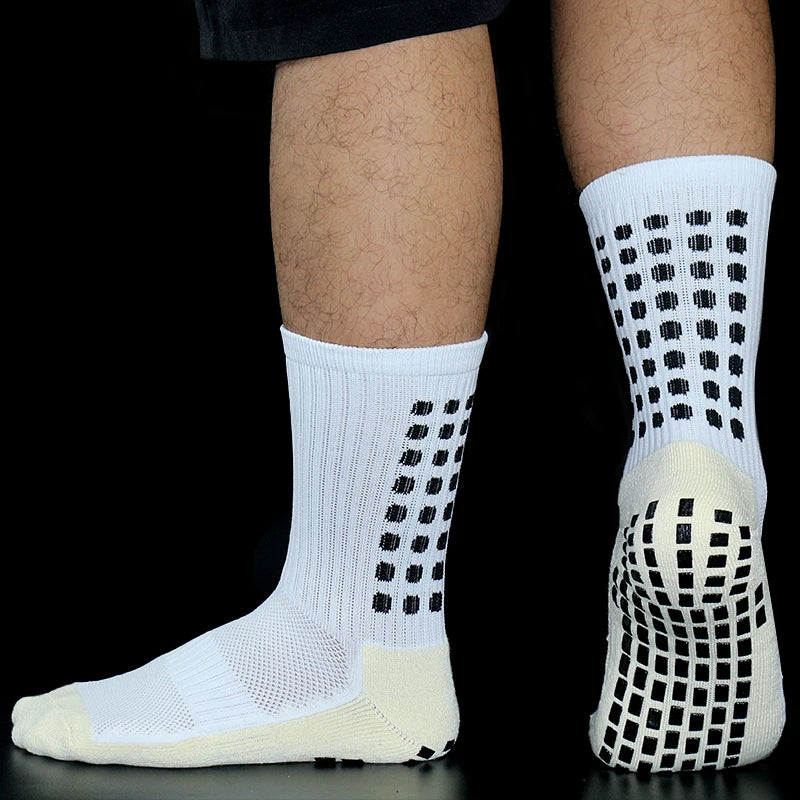New Sports Anti Slip Soccer Socks Cotton Football Men Grip Socks calcetas antideslizantes de futbol