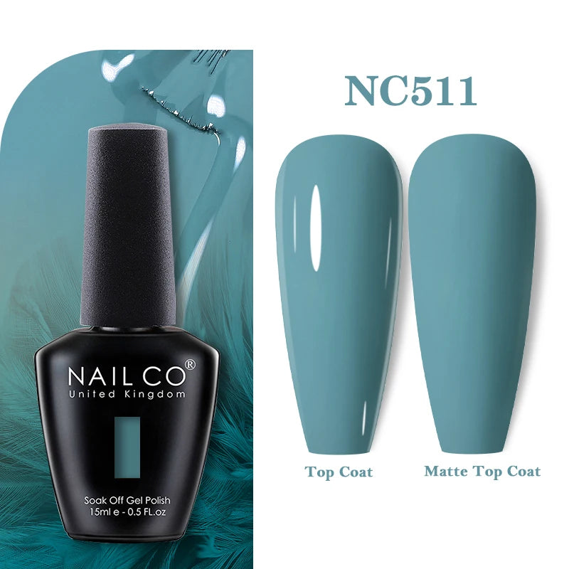 NAILCO 131Colors Vernis Semi Permanent UV Varnish Gel Nail Polish Nails Art Gel Manicure TOP BASE Varnish Hybrid