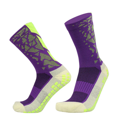 Silicone Anti Slip Football Socks Takraw Men Women Sport Basketball Grip Soccer Socks
