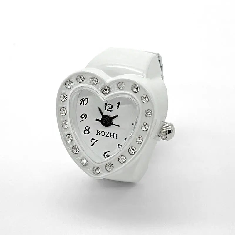 Temperament Women Love Lovers Finger Watch Small Cute Small Dial Flash Diamond Fashion Watch